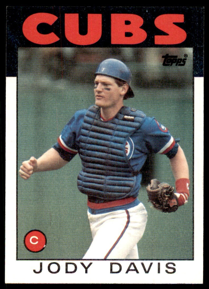 1986 Topps Baseball Card Jody Davis CC Chicago Cubs #767
