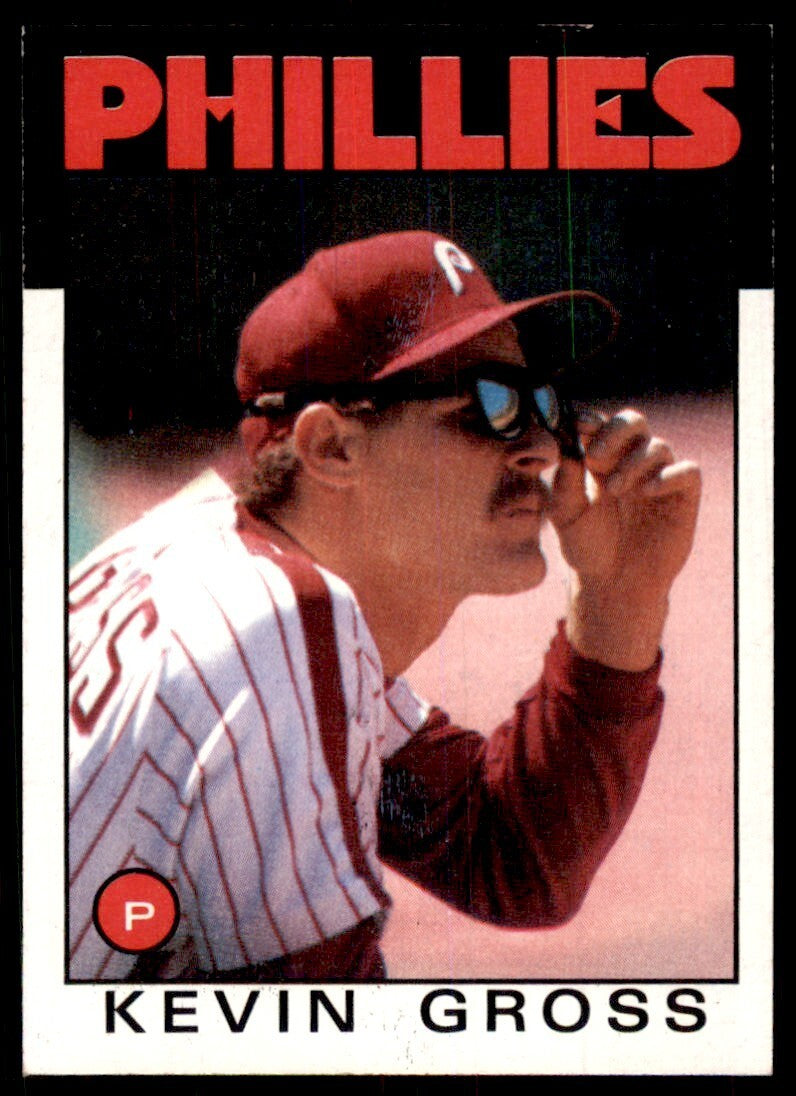 1986 Topps Baseball Card Kevin Gross BB Philadelphia Phillies #764