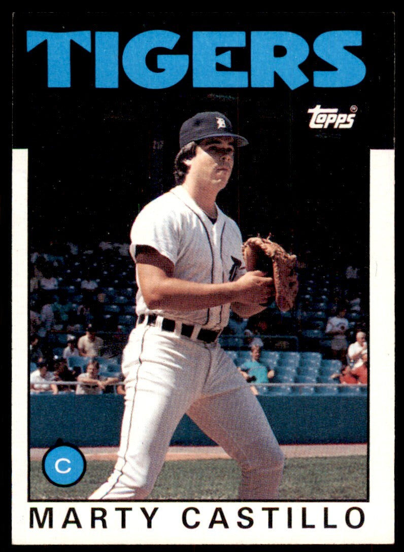 1986 Topps Baseball Card Marty Castillo A Detroit Tigers #788