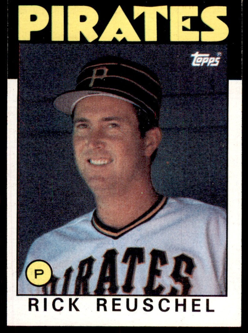 1986 Topps Baseball Card Rick Reuschel Pittsburgh Pirates #779