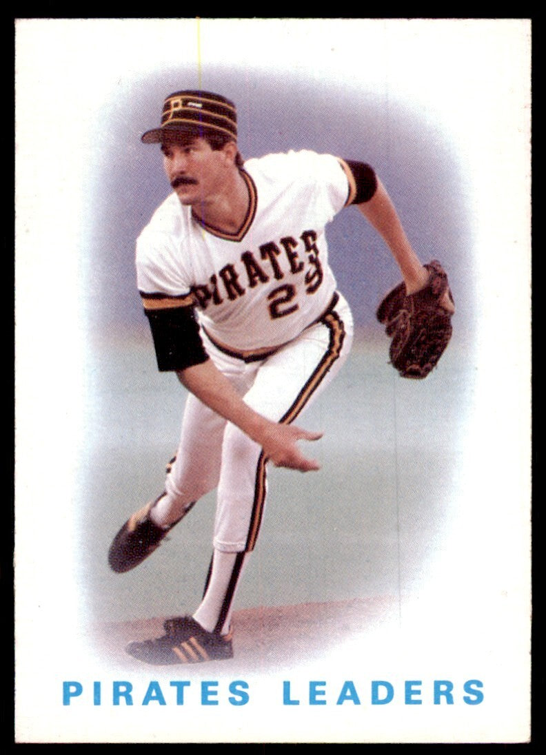 1986 Topps Baseball Card Pirates Leaders: Rick Rhoden A Pittsburgh Pirates #756