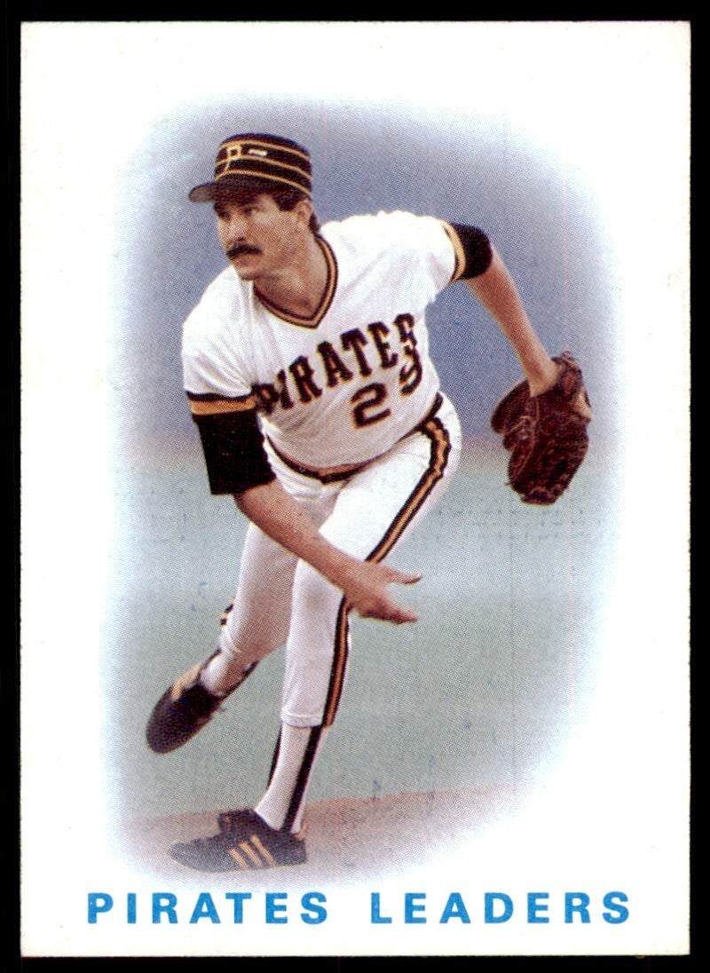 1986 Topps Baseball Card Pirates Leaders: Rick Rhoden C Pittsburgh Pirates #756