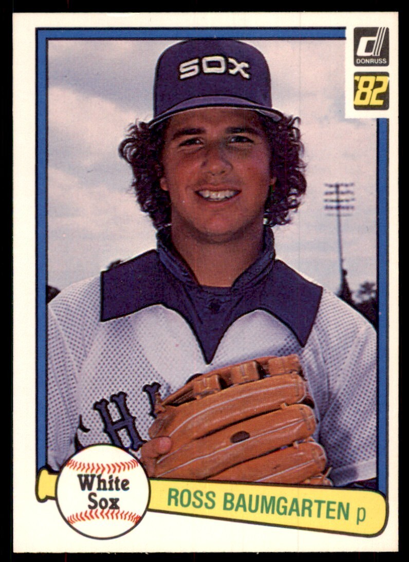 1982 Donruss Baseball Card Ross Baumgarten Chicago White Sox #104
