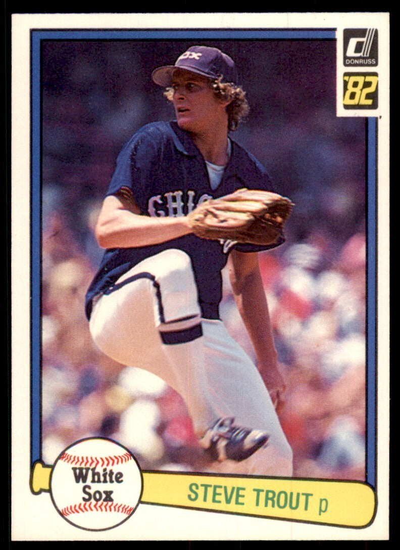 1982 Donruss Baseball Card Steve Trout Chicago White Sox #243