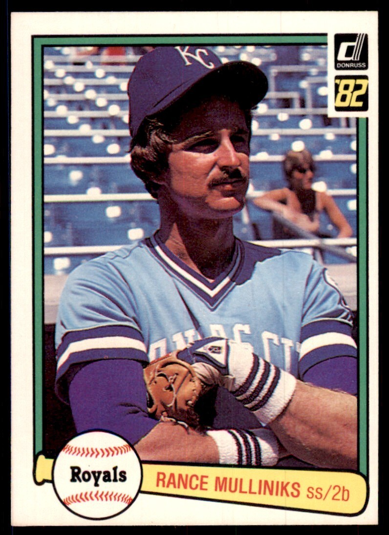1982 Donruss Baseball Card Rance Mulliniks Kansas City Royals #630