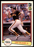 1982 Donruss Baseball Card Luis Salazar San Diego Padres #472