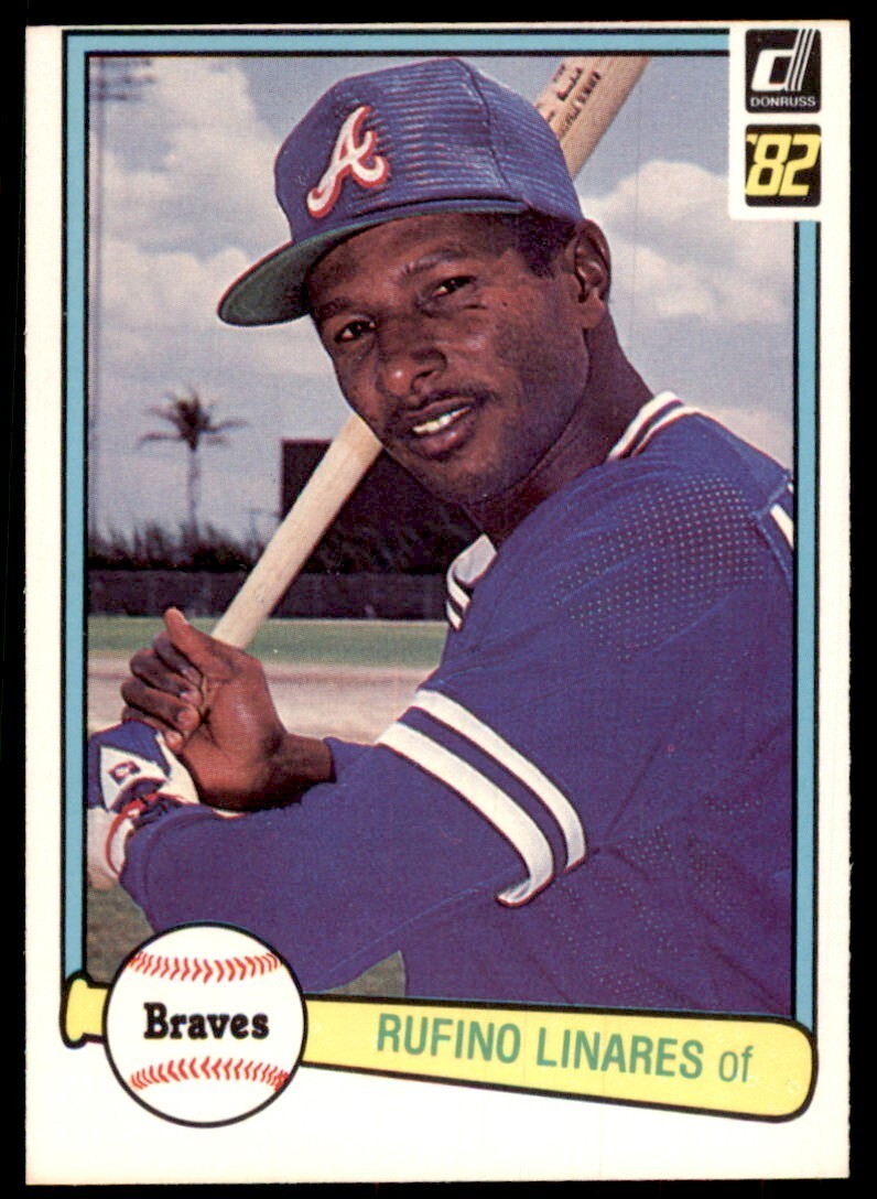 1982 Donruss Baseball Card Rufino Linares Rookie Atlanta Braves #310