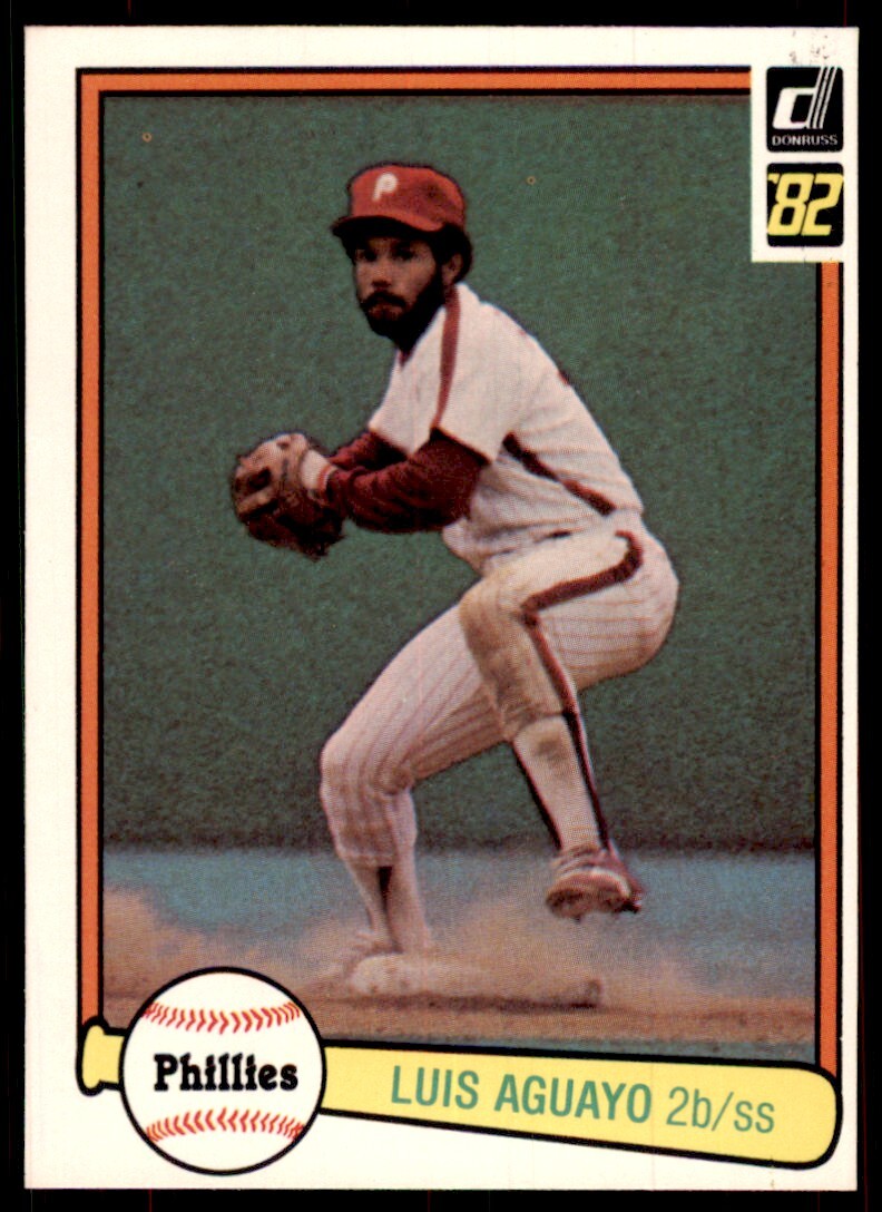 1982 Donruss Baseball Card Luis Aguayo Rookie Philadelphia Phillies #622