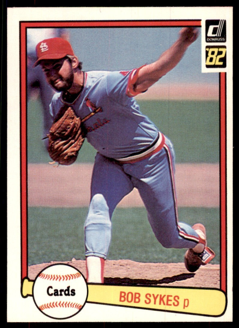 1982 Donruss Baseball Card Bob Sykes St. Louis Cardinals #640