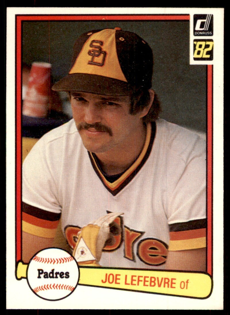 1982 Donruss Baseball Card Joe Lefebvre San Diego Padres #373