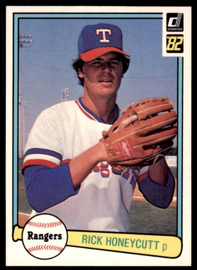 1982 Donruss Baseball Card Rick Honeycutt Texas Rangers #494