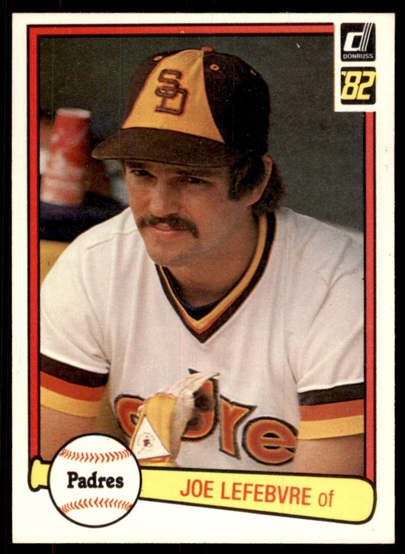1982 Donruss Baseball Card Joe Lefebvre B San Diego Padres #373