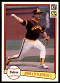 1982 Donruss Baseball Card John Littlefield A San Diego Padres #145