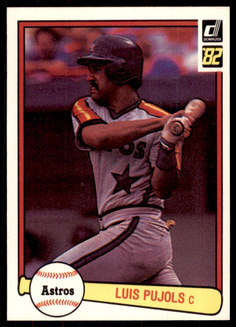 1982 Donruss Baseball Card Luis Pujols Houston Astros #576