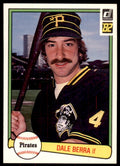 1982 Donruss Baseball Card Dale Berra AA Pittsburgh Pirates #250