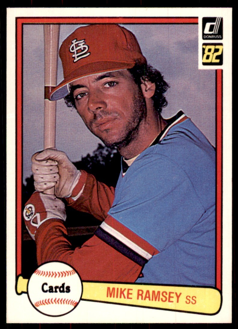 1982 Donruss Baseball Card Mike Ramsey AA St. Louis Cardinals #316