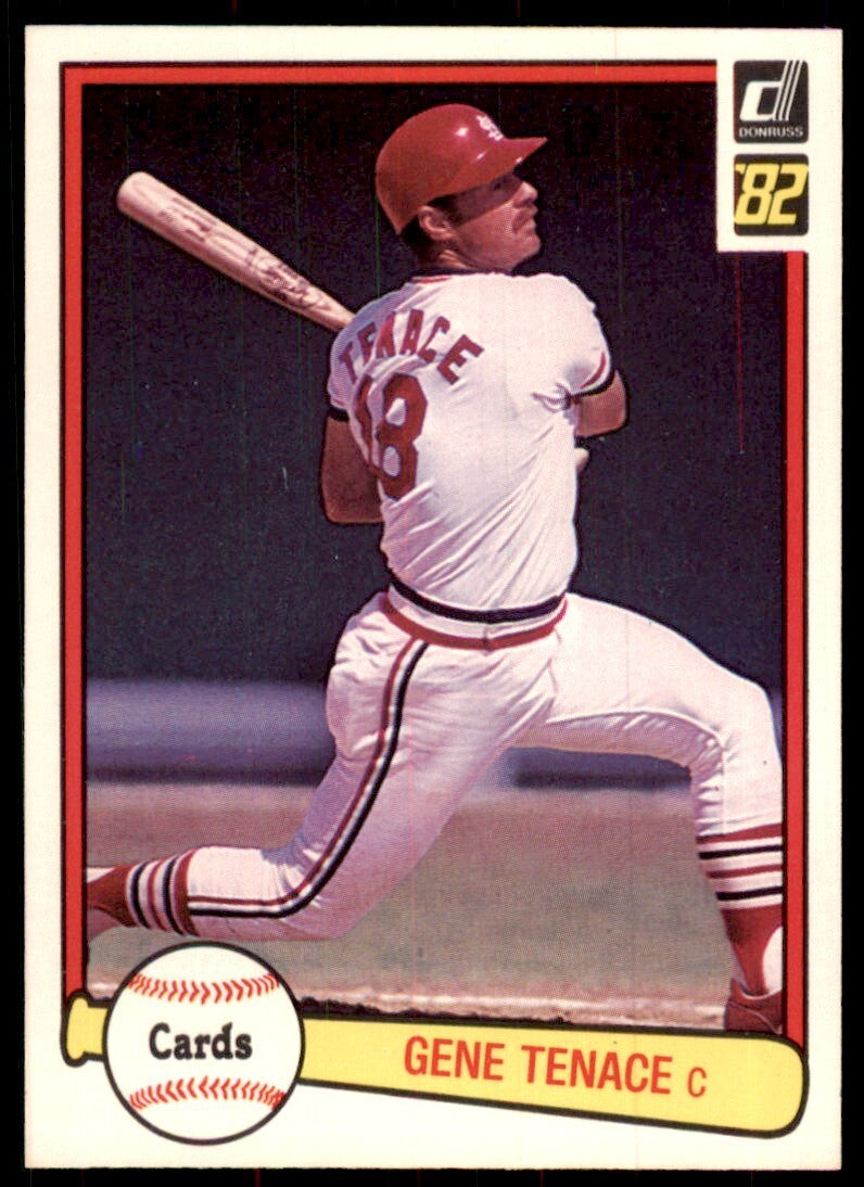 1982 Donruss Baseball Card Gene Tenace St. Louis Cardinals #152