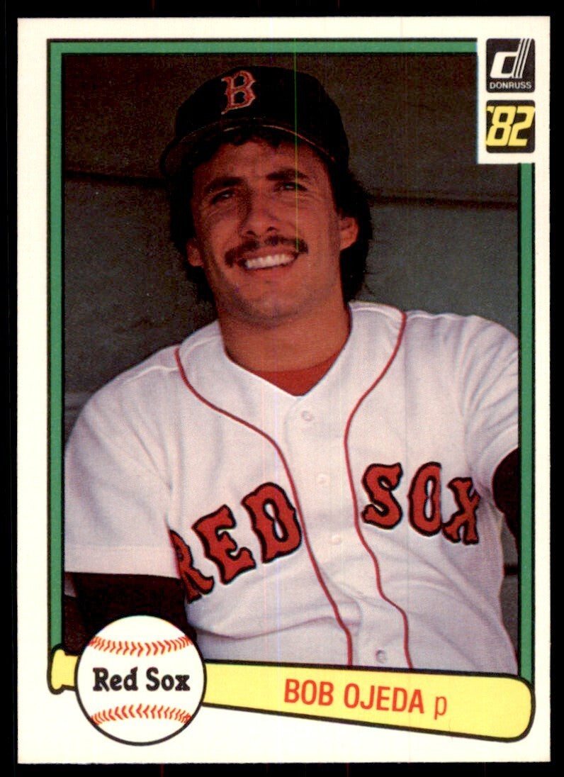 1982 Donruss Baseball Card Bob Ojeda Rookie AA Boston Red Sox #540