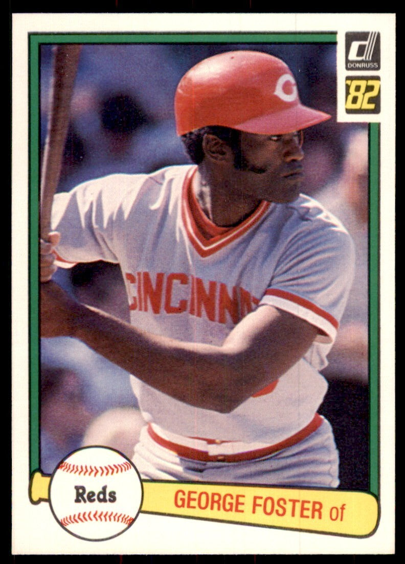 1982 Donruss Baseball Card George Foster Cincinnati Reds #274