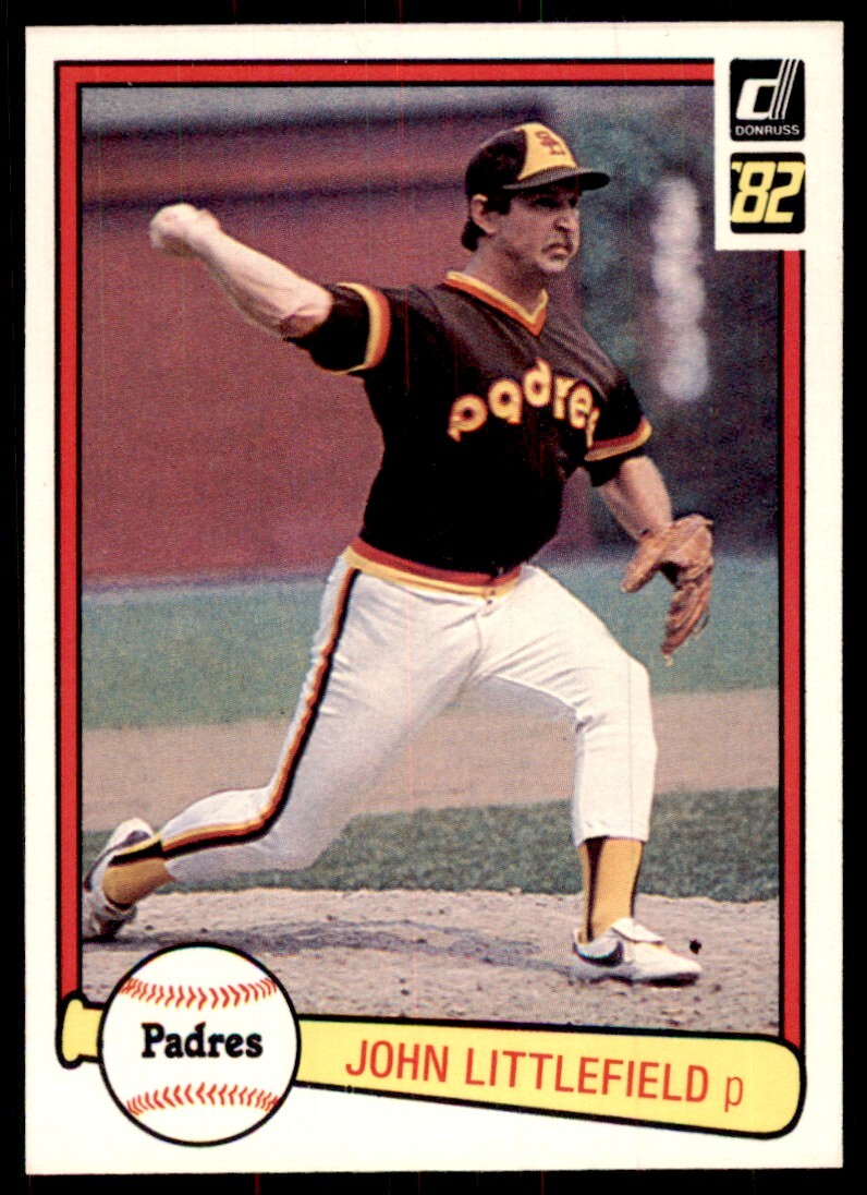 1982 Donruss Baseball Card John Littlefield AA San Diego Padres #145