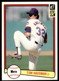 1982 Donruss Baseball Card Tom Hausman G New York Mets #301