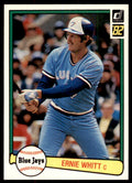 1982 Donruss Baseball Card Ernie Whitt G Toronto Blue Jays #381