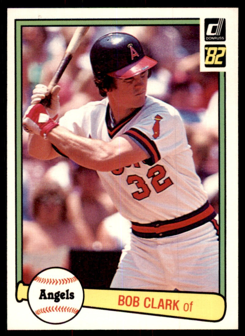 1982 Donruss Baseball Card Bob Clark California Angels #318