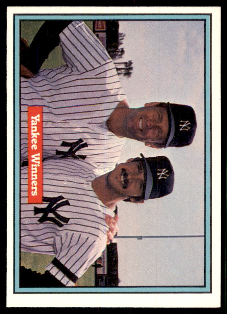 1982 Donruss Baseball Card Ron Guidry/Tommy John L New York Yankees #558
