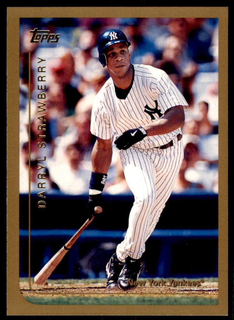 1999 Topps Darryl Strawberry Baseball Card C New York Yankees #18