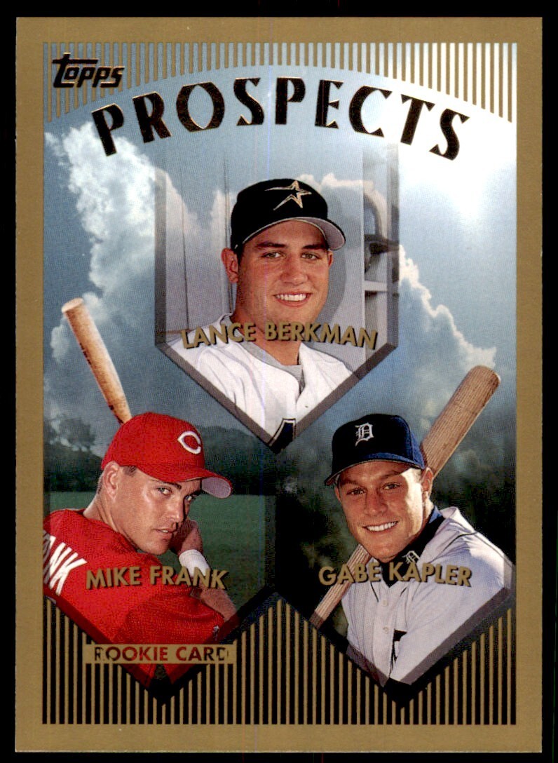 1999 Topps Lance Berkman/Mike Frank/Gabe Kapler Baseball Card #205
