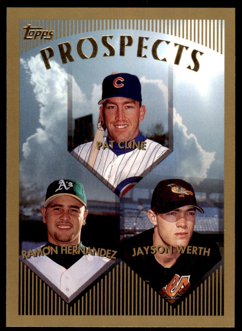 1999 Topps Baseball Card Pat Cline/Ramon Hernandez (C)/Jayson Werth A #209
