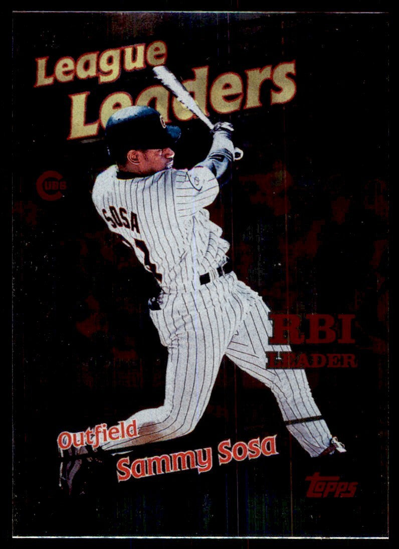 1999 Topps Baseball Card Sammy Sosa B Chicago Cubs #225