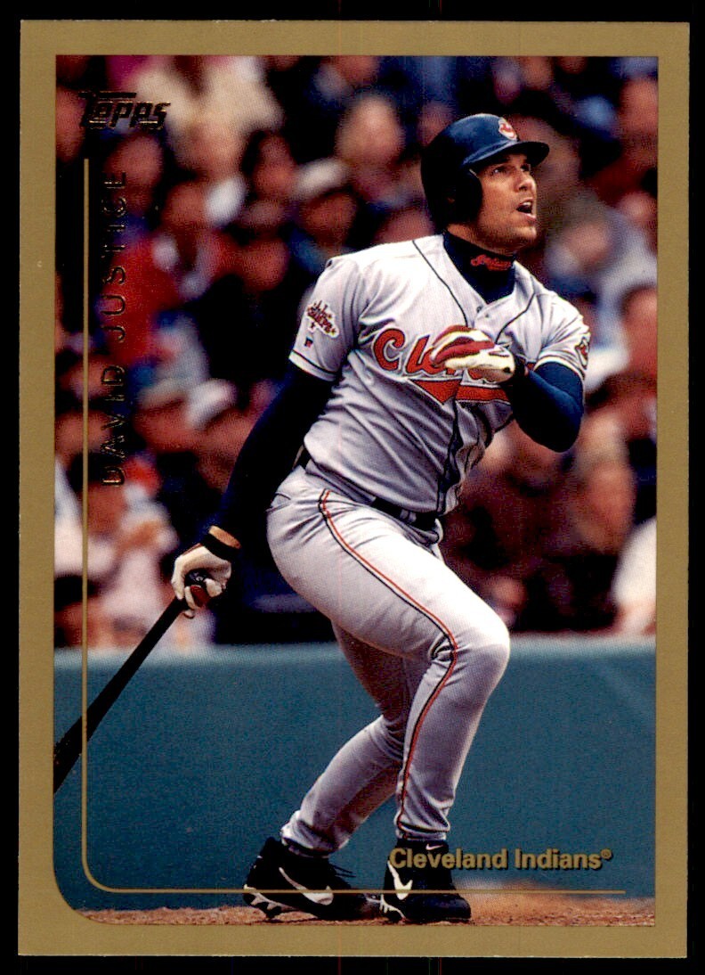 1999 Topps Baseball Card David Justice Cleveland Indians #283
