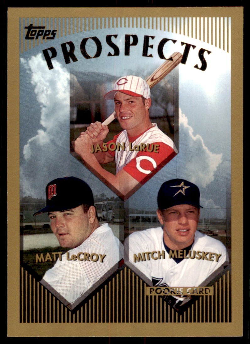 1999 Topps Baseball Card Jason LaRue/Matt LeCroy/Mitch Meluskey #431