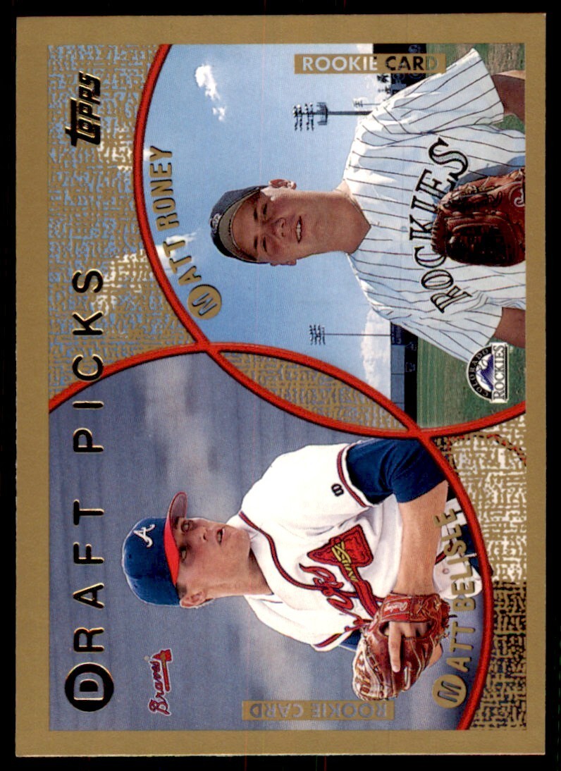 1999 Topps Baseball Card Matt Belisle/Matt Roney #438