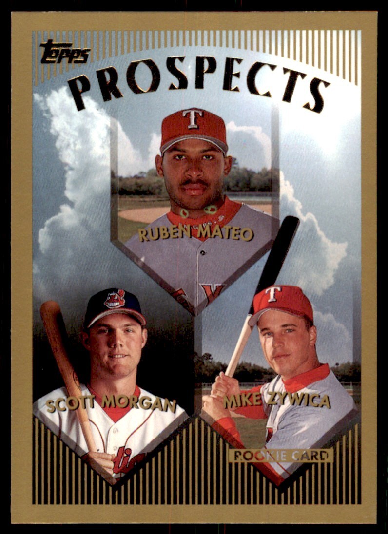 1999 Topps Baseball Card Ruben Mateo/Scott Morgan/Mike Zywica #430
