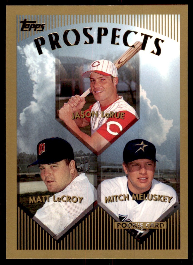 1999 Topps Baseball Card Jason LaRue/Matt LeCroy/Mitch Meluskey AA #431
