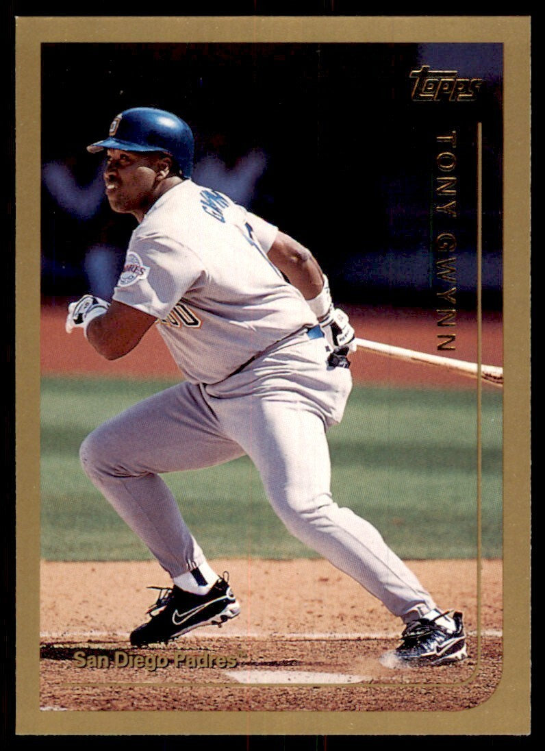 1999 Topps Baseball Card Tony Gwynn BB San Diego Padres #75