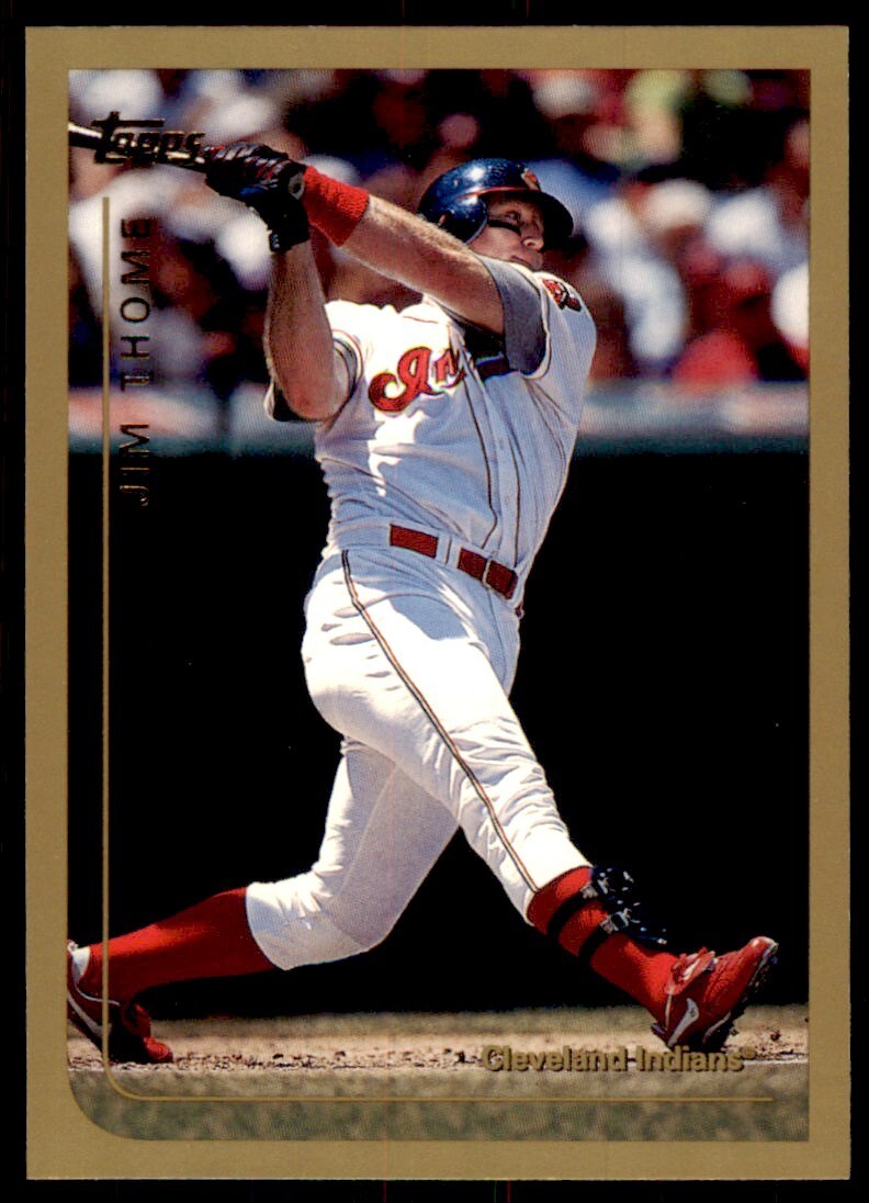1999 Topps Baseball Card Jim Thome H Cleveland Indians #380