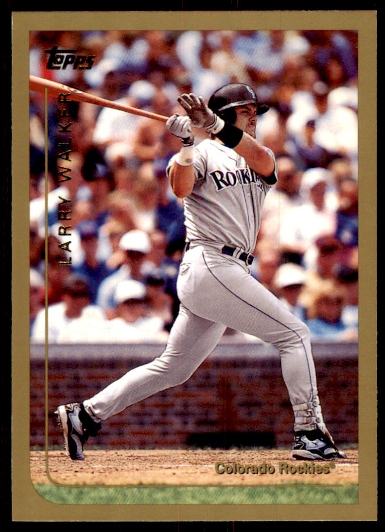 1999 Topps Baseball Card Larry Walker H Colorado Rockies #350
