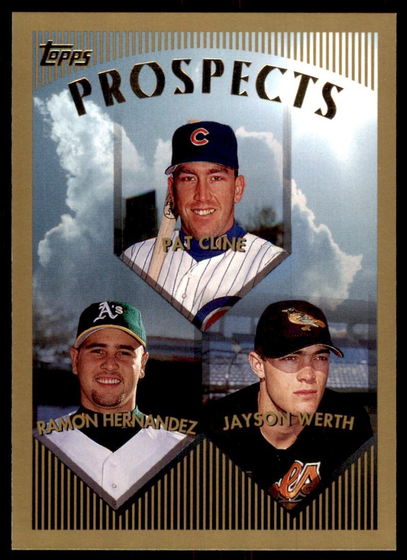 1999 Topps Pat Cline/Ramon Hernandez/Jayson Werth Baseball Card B #209