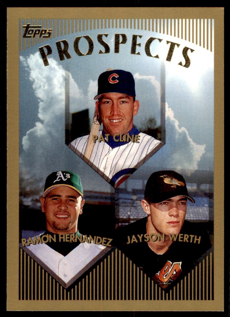 1999 Topps Pat Cline/Ramon Hernandez/Jayson Werth Baseball Card C #209