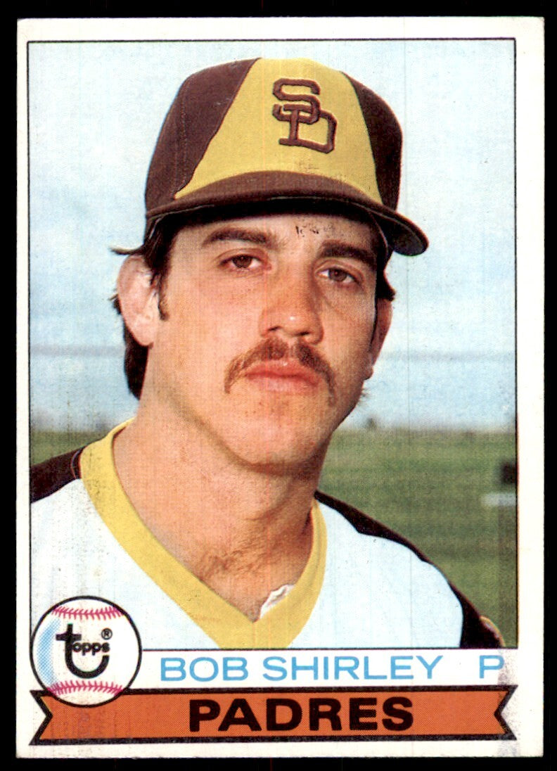 1979 Topps Baseball Card Bob Shirley A San Diego Padres #594