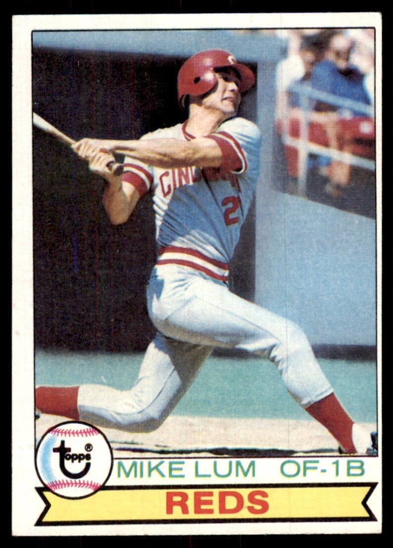 1979 Topps Baseball Card Mike Lum Cincinnati Reds #556