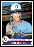 1979 Topps Baseball Card Jim Wohlford Milwaukee Brewers #596