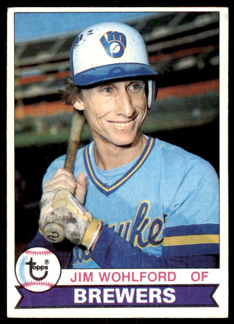 1979 Topps Baseball Card Jim Wohlford Milwaukee Brewers #596