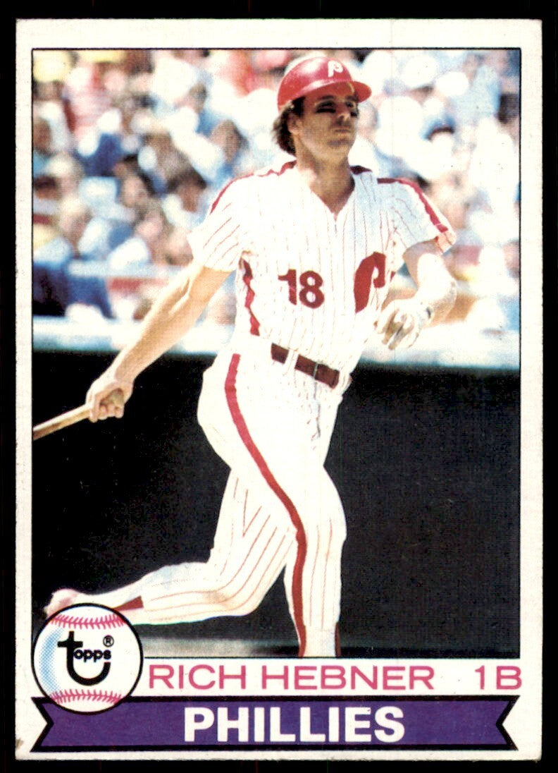 1979 Topps Baseball Card Richie Hebner Philadelphia Phillies #567