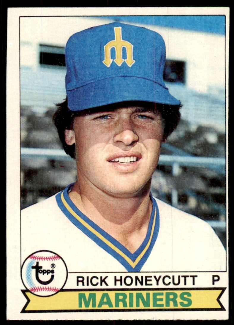 1979 Topps Baseball Card Rick Honeycutt Rookie A Seattle Mariners #612