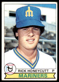 1979 Topps Baseball Card Rick Honeycutt Rookie C Seattle Mariners #612