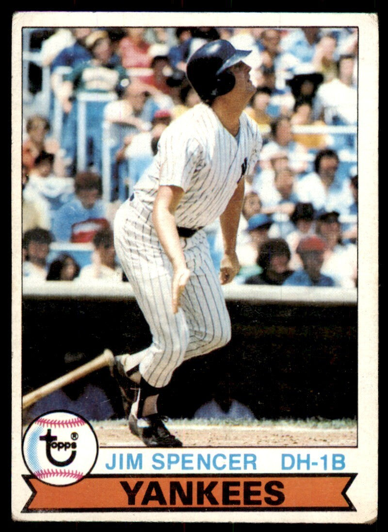 1979 Topps Baseball Card Jim Spencer B New York Yankees #599